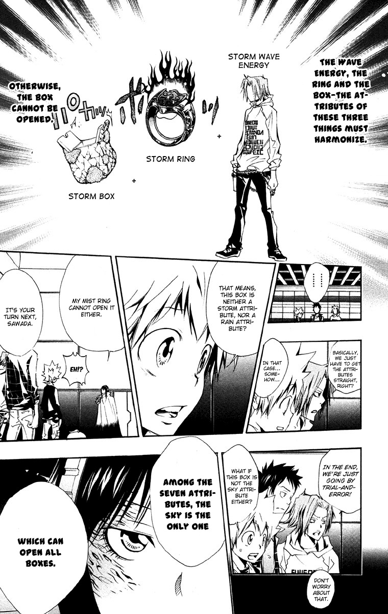 Kateikyoushi Hitman Reborn! Chapter 148 page 11 - Chapter 148: Wave Energy. Ring. Box
