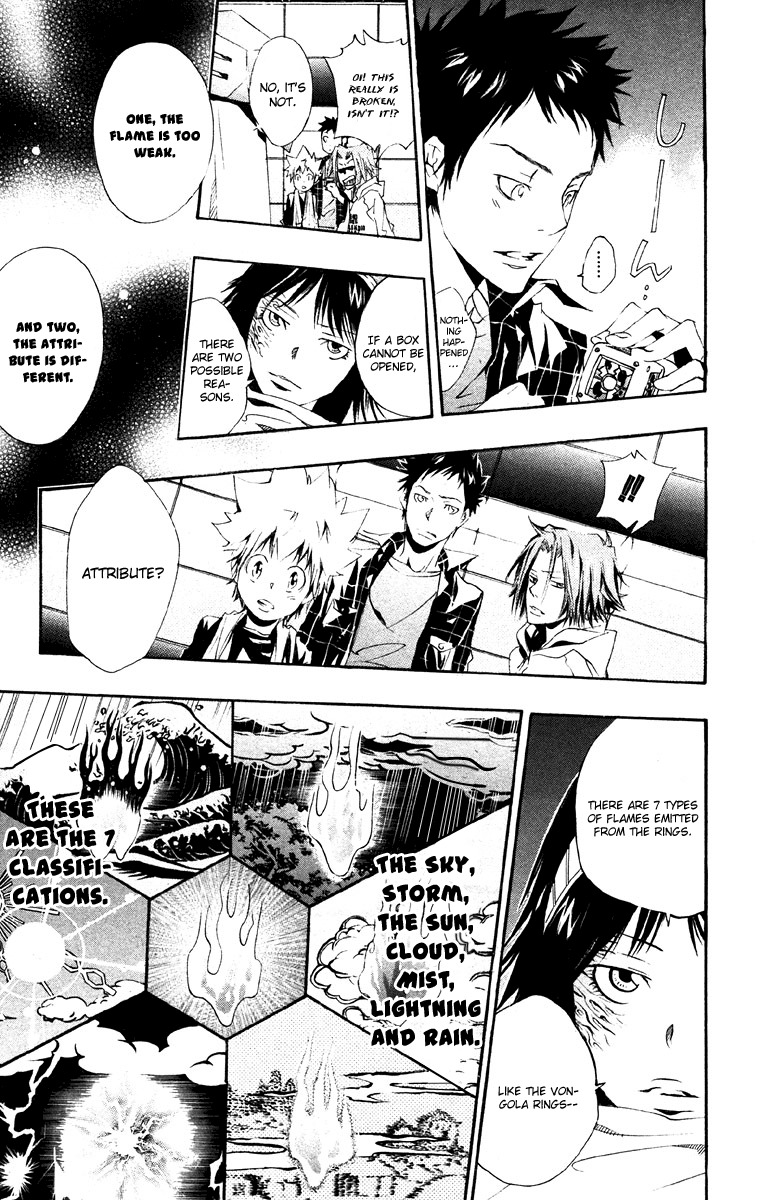 Kateikyoushi Hitman Reborn! Chapter 148 page 9 - Chapter 148: Wave Energy. Ring. Box
