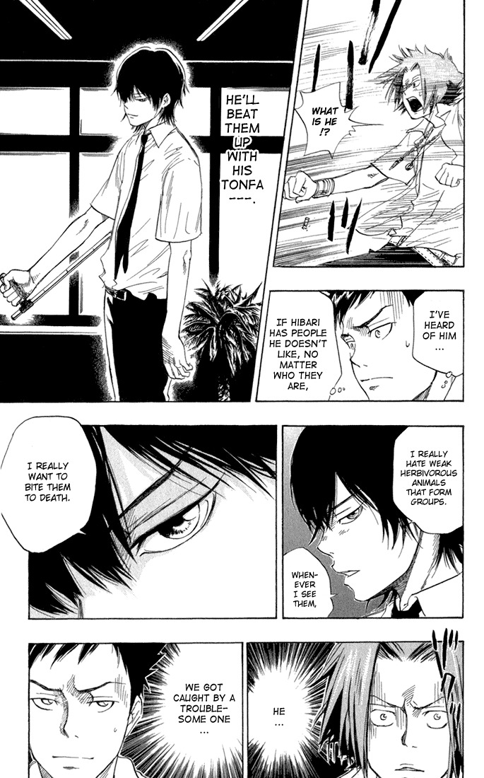 Kateikyoushi Hitman Reborn! Chapter 16 page 9 - Chapter 16: Hibari Kyoya