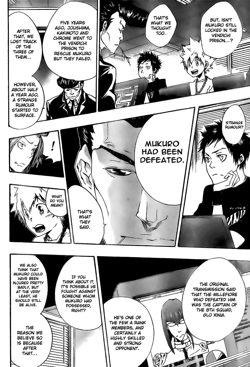 Kateikyoushi Hitman Reborn! Chapter 163 page 6 - Chapter 163: Chrome Dokuro vs. Glo Xinia