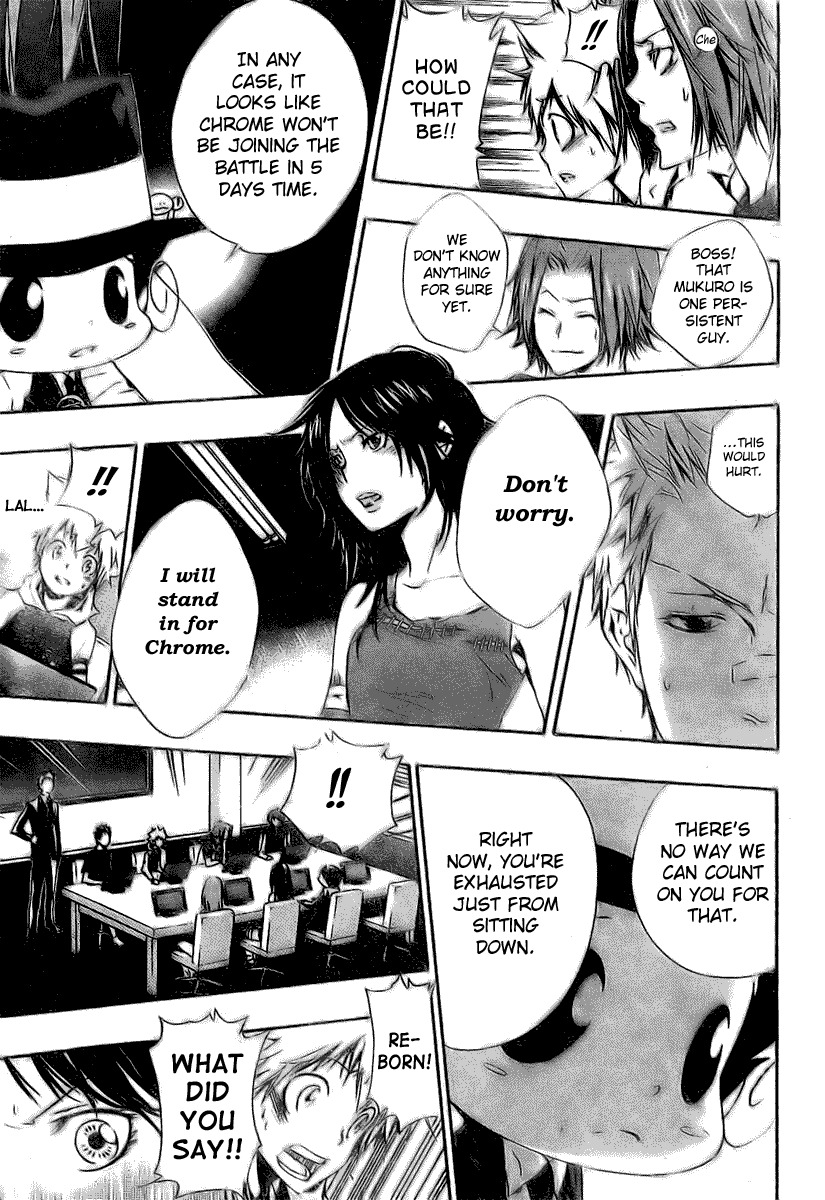 Kateikyoushi Hitman Reborn! Chapter 169 page 11 - Chapter 169: Rokudou Mukuro vs. Byakuran