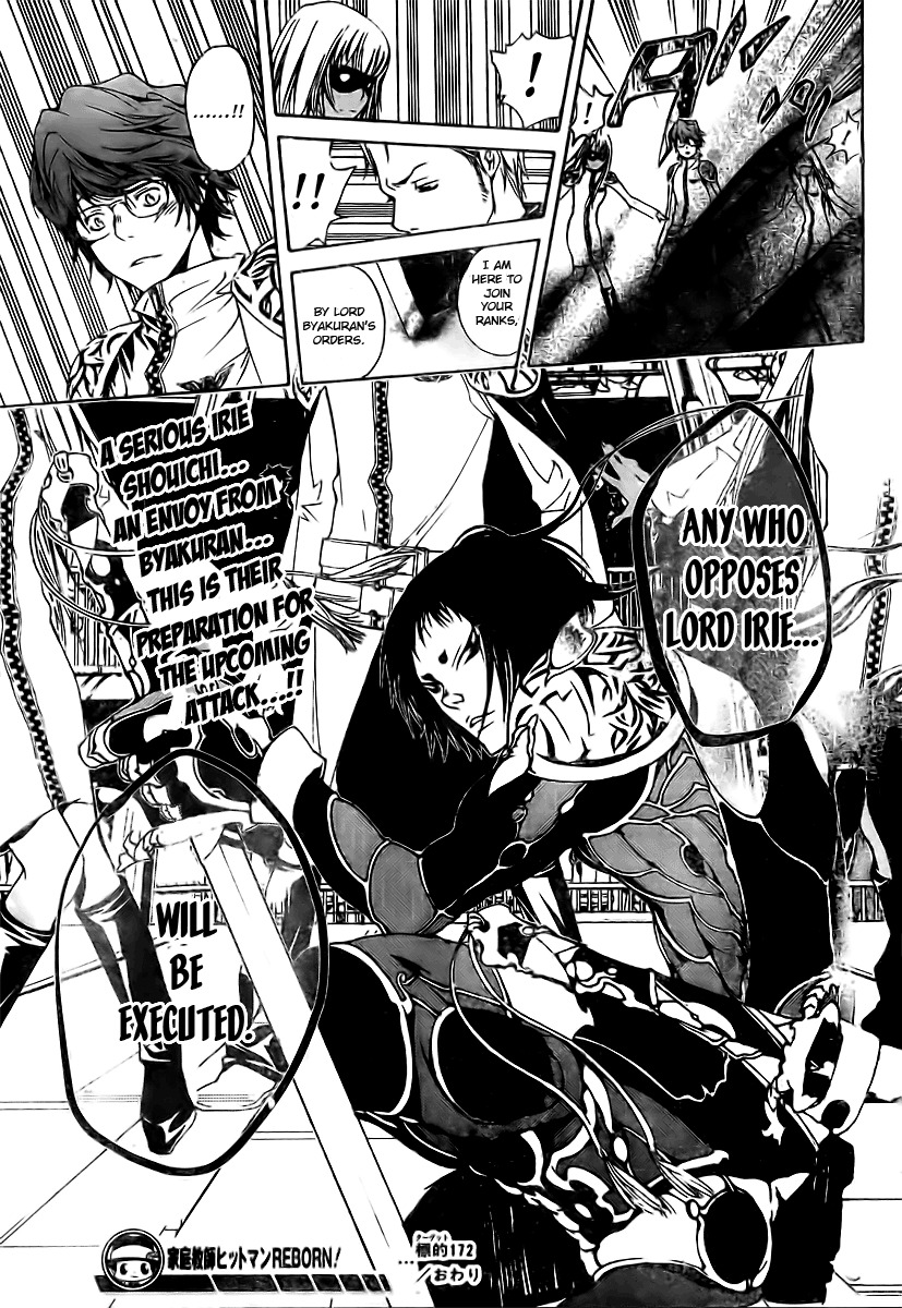 Kateikyoushi Hitman Reborn! Chapter 172 page 16 - Chapter 172: Threat