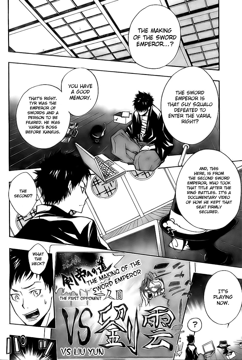 Kateikyoushi Hitman Reborn! Chapter 173 page 10 - Chapter 173: From the Second Sword Emperor