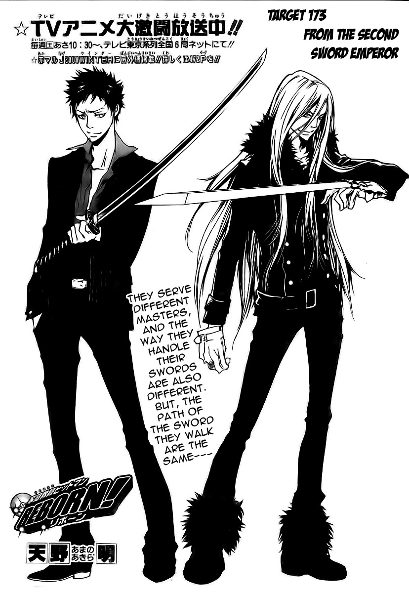 Kateikyoushi Hitman Reborn! Chapter 173 page 9 - Chapter 173: From the Second Sword Emperor
