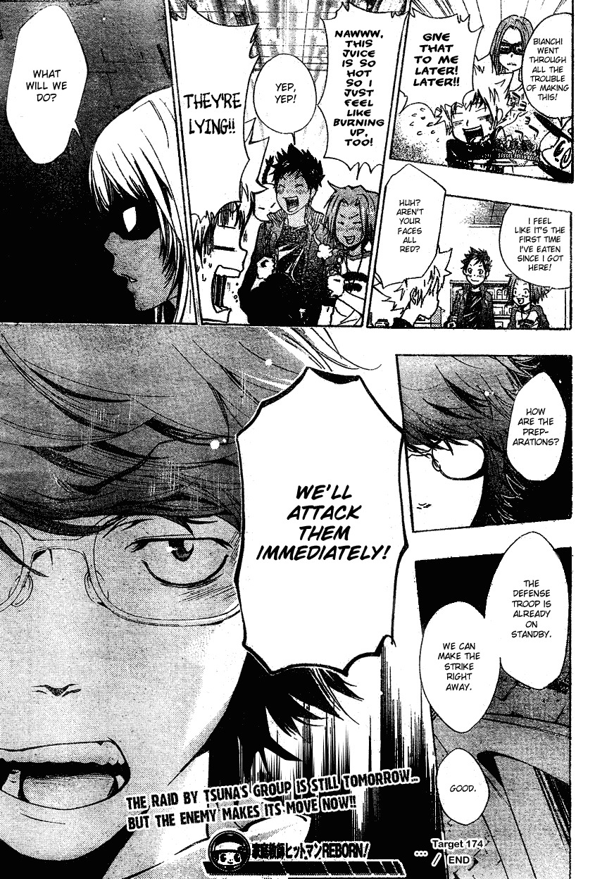 Kateikyoushi Hitman Reborn! Chapter 174 page 17 - Chapter 174: The Day Before the Decisive Battle?