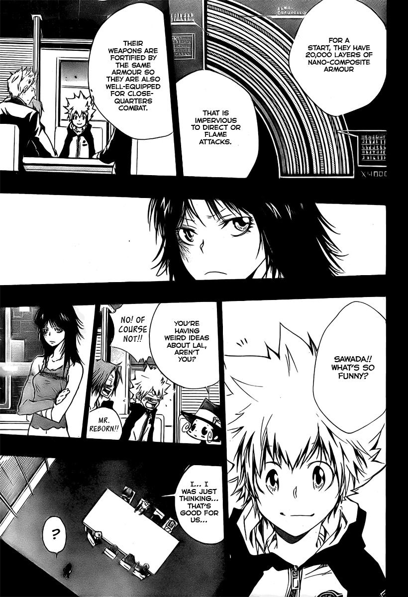 Kateikyoushi Hitman Reborn! Chapter 182 page 4 - Chapter 182: Sawada Tsunayoshi vs. Strau Moscas