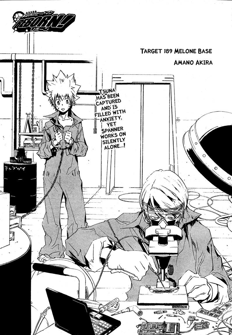 Kateikyoushi Hitman Reborn! Chapter 189 page 1 - Chapter 189: Melone Base
