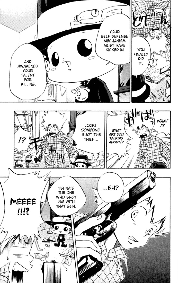 Kateikyoushi Hitman Reborn! Chapter 19 page 5 - Chapter 19: First Time Killing