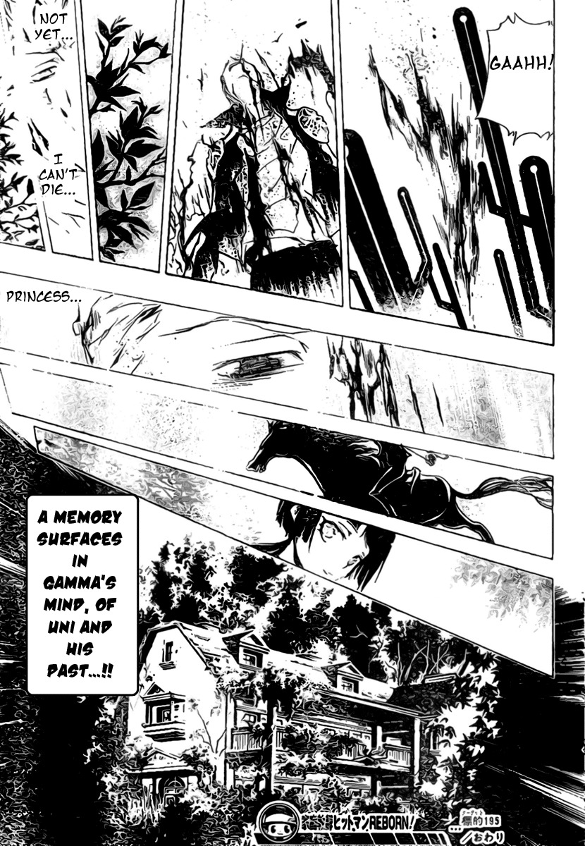 Kateikyoushi Hitman Reborn! Chapter 195 page 17 - Chapter 195: URI