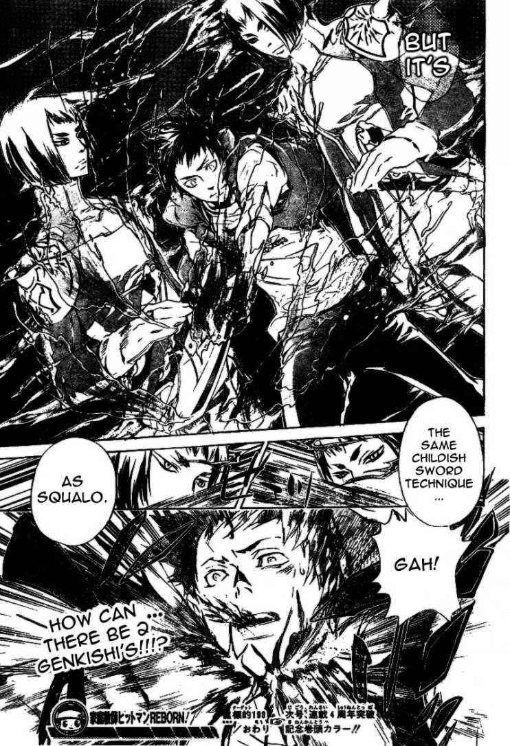 Kateikyoushi Hitman Reborn! Chapter 198 page 17 - Chapter 198: Swordsman Genkishi