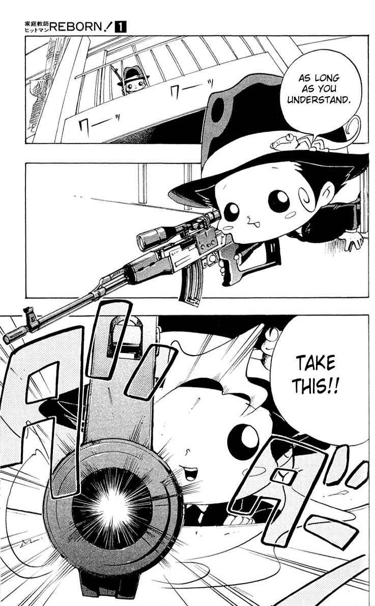 Kateikyoushi Hitman Reborn! Chapter 2 page 19 - Chapter 2: Dying Will Bullet Unusable