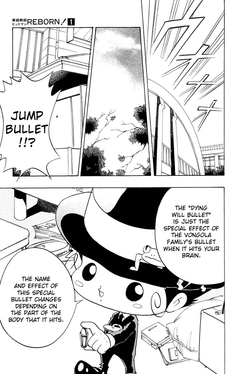 Kateikyoushi Hitman Reborn! Chapter 2 page 23 - Chapter 2: Dying Will Bullet Unusable