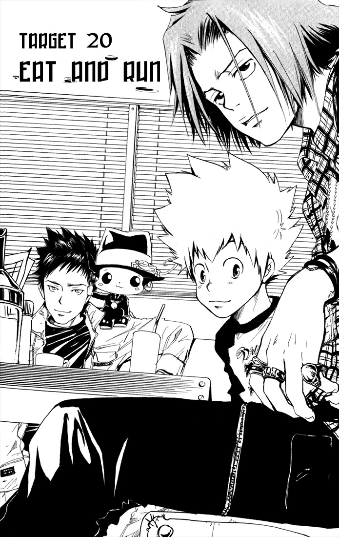 Kateikyoushi Hitman Reborn! Chapter 20 page 1 - Chapter 20: Eat and Run