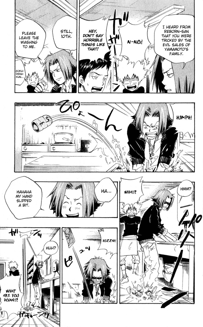 Kateikyoushi Hitman Reborn! Chapter 20 page 13 - Chapter 20: Eat and Run
