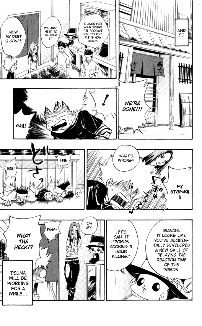 Kateikyoushi Hitman Reborn! Chapter 20 page 19 - Chapter 20: Eat and Run