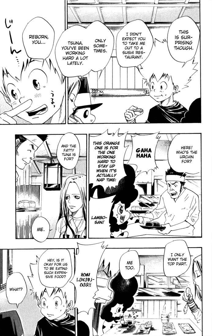 Kateikyoushi Hitman Reborn! Chapter 20 page 3 - Chapter 20: Eat and Run