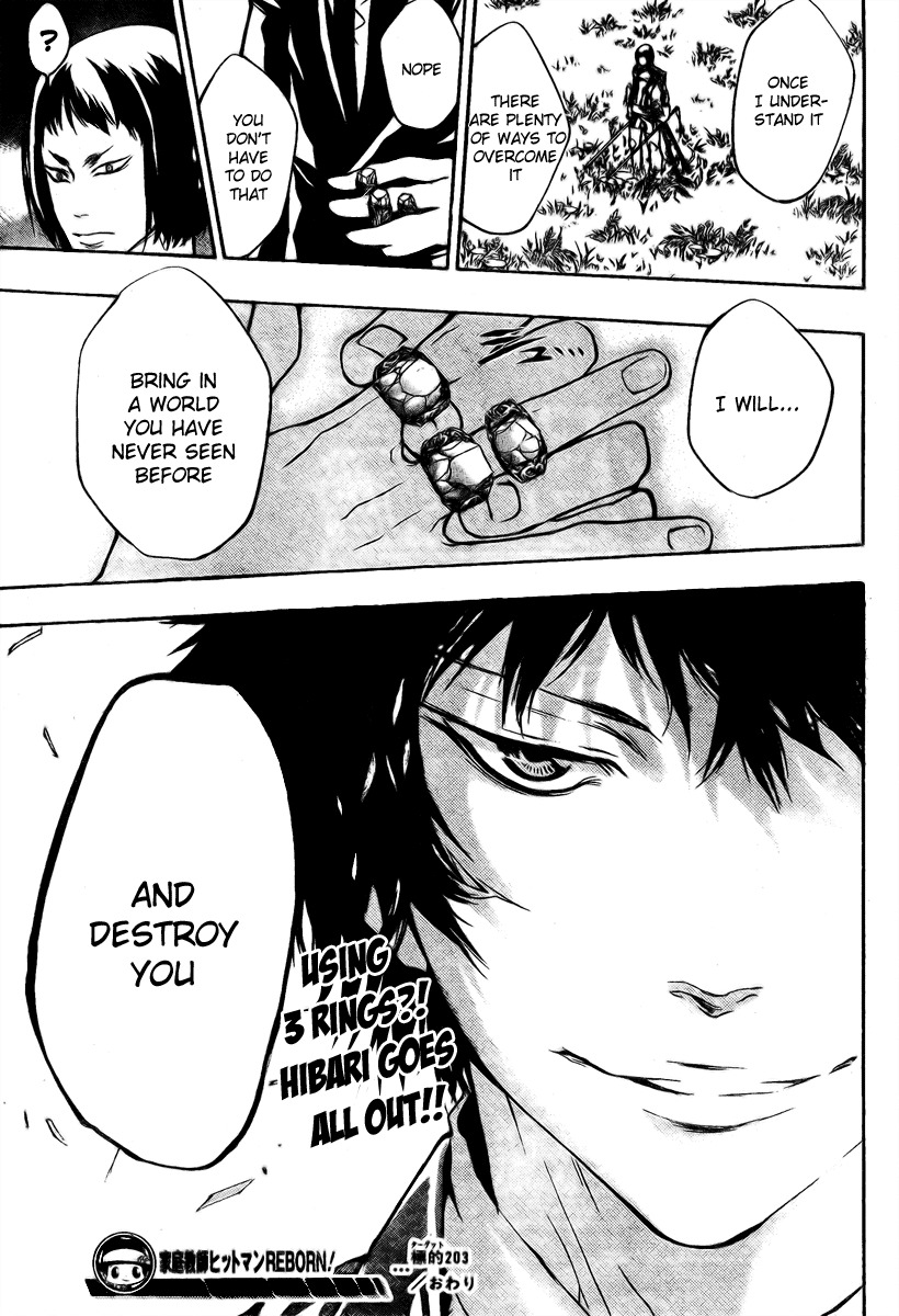 Kateikyoushi Hitman Reborn! Chapter 203 page 16 - Chapter 203: Hibari Kyoya vs. Phantom Knight