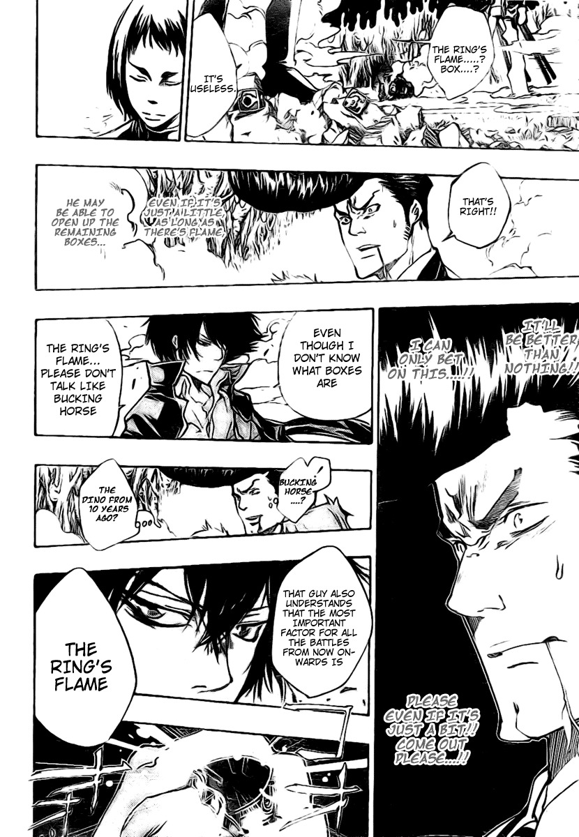 Kateikyoushi Hitman Reborn! Chapter 209 page 16 - Chapter 209: The Ring Flames