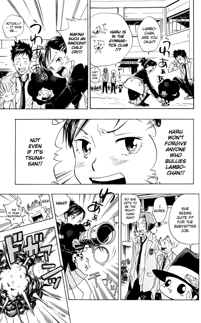 Kateikyoushi Hitman Reborn! Chapter 21 page 15 - Chapter 21: Childcare Worker