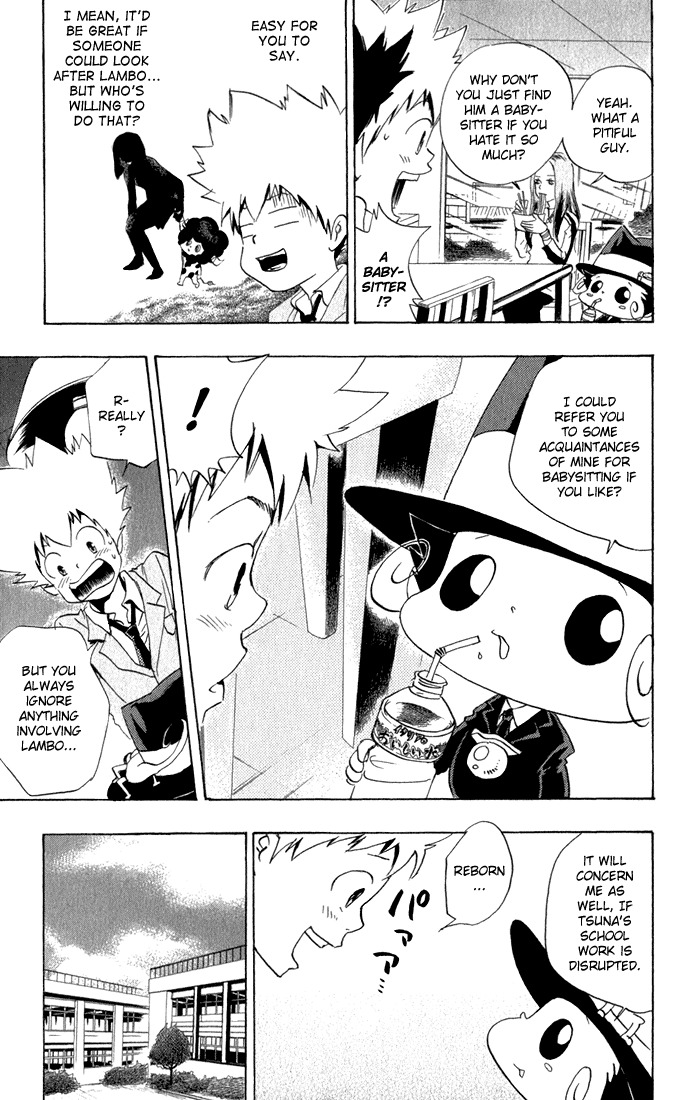Kateikyoushi Hitman Reborn! Chapter 21 page 5 - Chapter 21: Childcare Worker