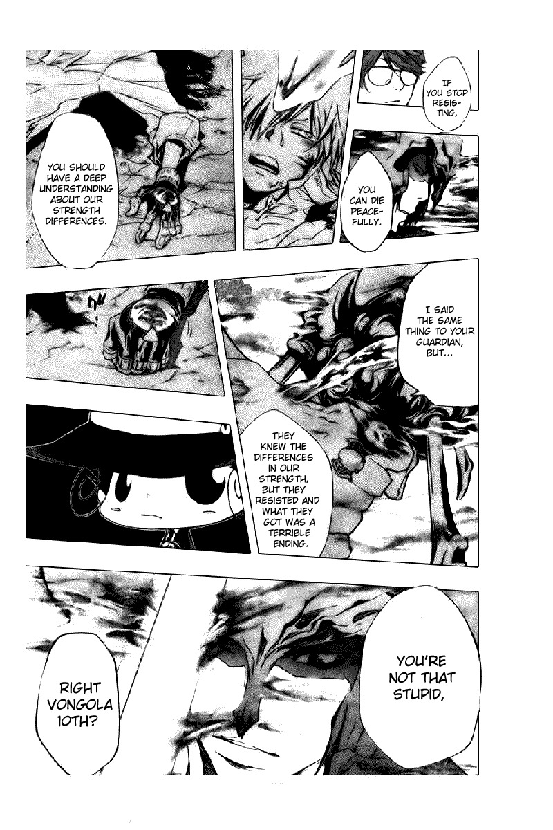 Kateikyoushi Hitman Reborn! Chapter 213 page 15 - Chapter 213: Sawada Tsunayoshi vs. Genkishi