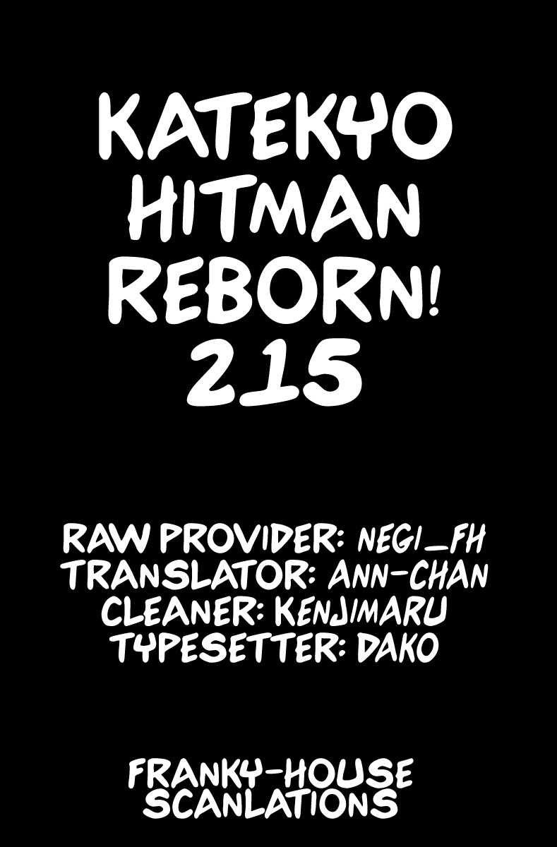 Kateikyoushi Hitman Reborn! Chapter 215 page 20 - Chapter 215: Loyalty
