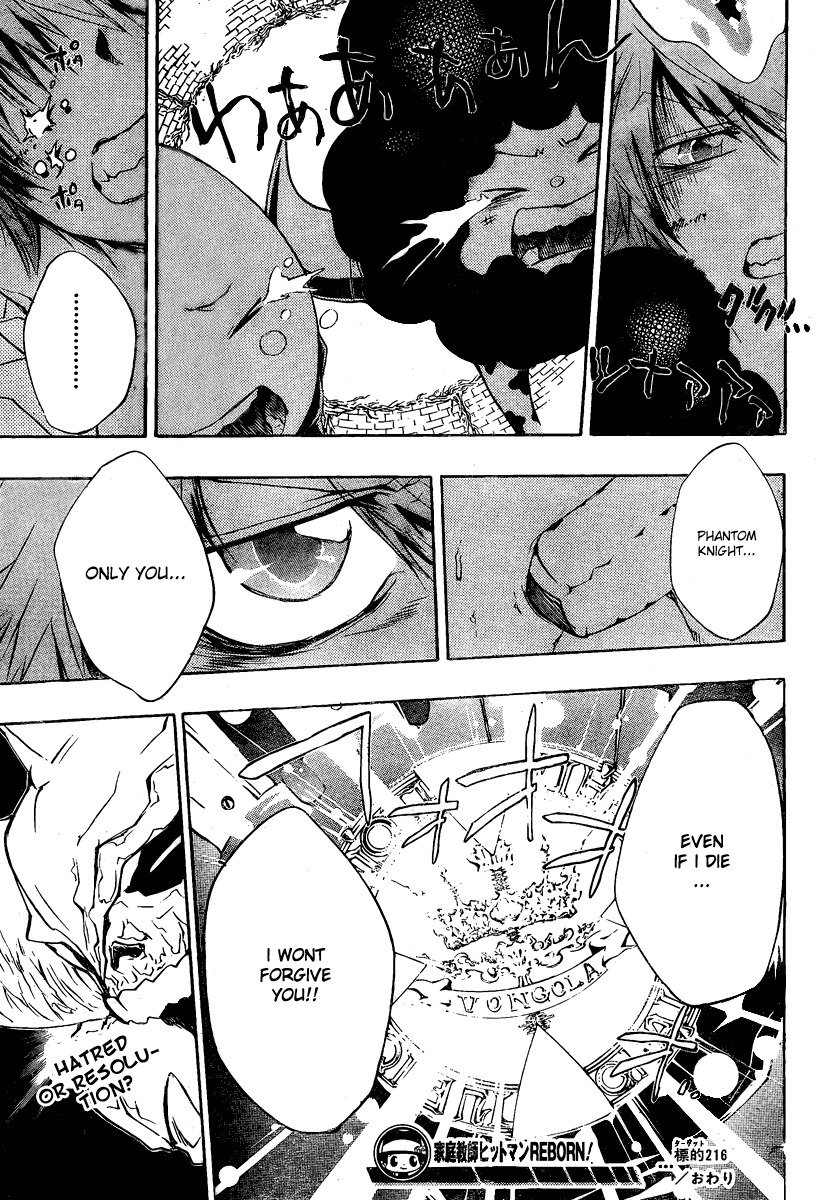 Kateikyoushi Hitman Reborn! Chapter 216 page 17 - Chapter 216: Hell Ring