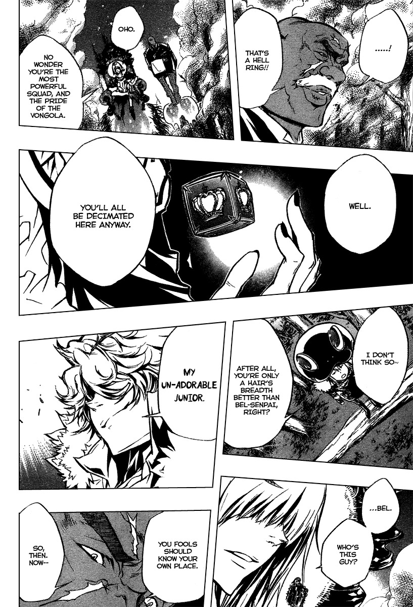 Kateikyoushi Hitman Reborn! Chapter 222 page 16 - Chapter 222: Belphegor and Rasiel