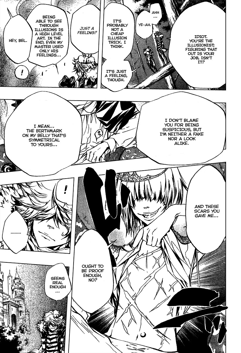 Kateikyoushi Hitman Reborn! Chapter 222 page 3 - Chapter 222: Belphegor and Rasiel