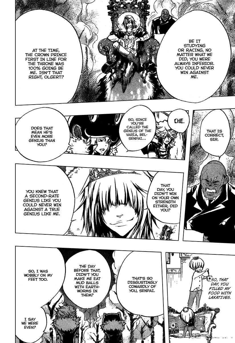 Kateikyoushi Hitman Reborn! Chapter 222 page 6 - Chapter 222: Belphegor and Rasiel