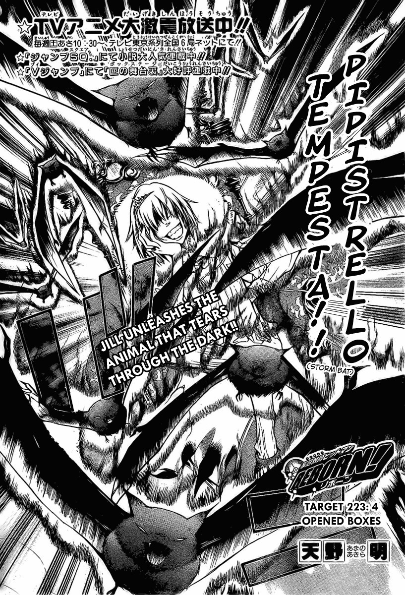 Kateikyoushi Hitman Reborn! Chapter 223 page 3 - Chapter 223: Opened Boxes