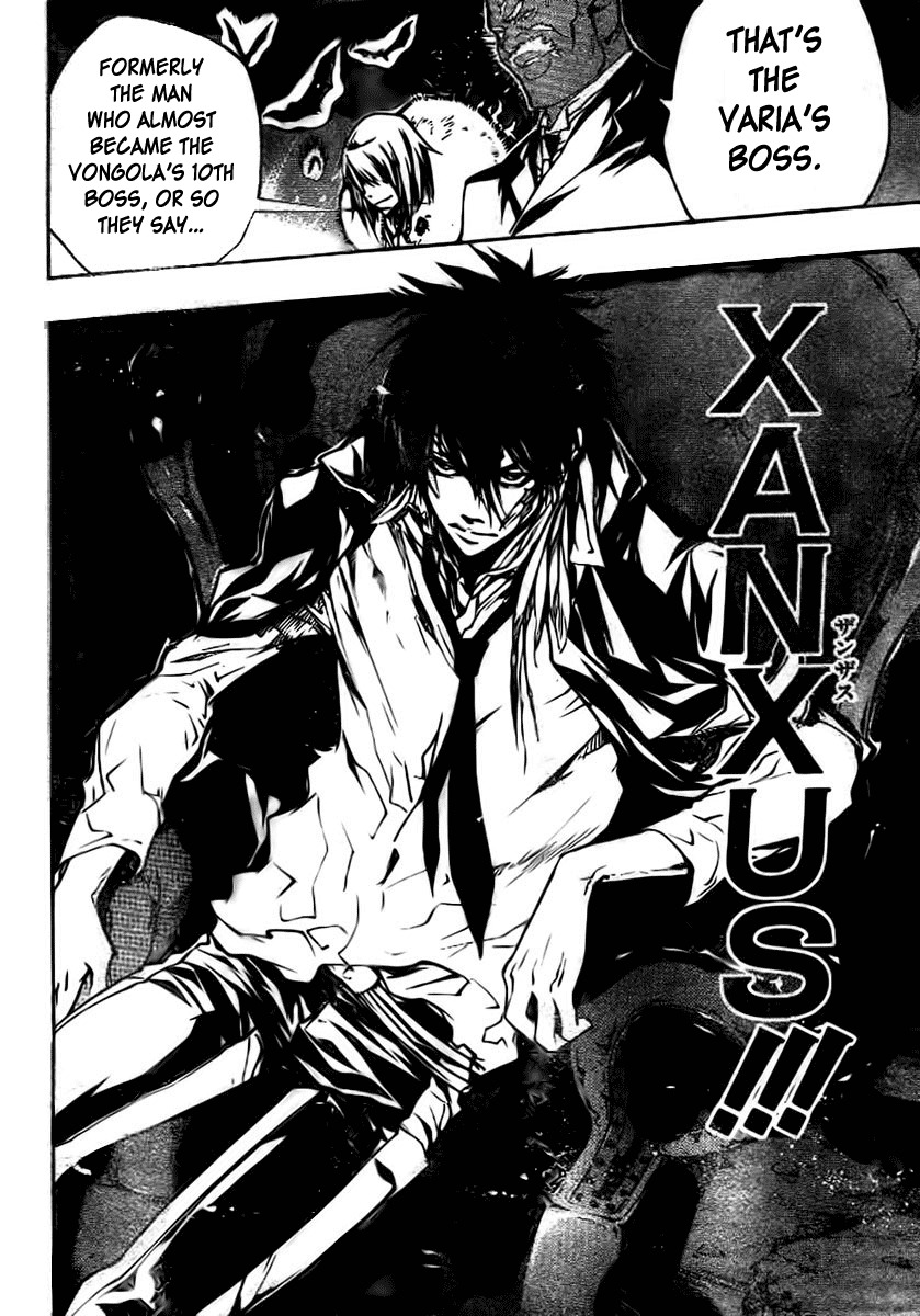 Kateikyoushi Hitman Reborn! Chapter 224 page 10 - Chapter 224: Xansus vs. Rasiel