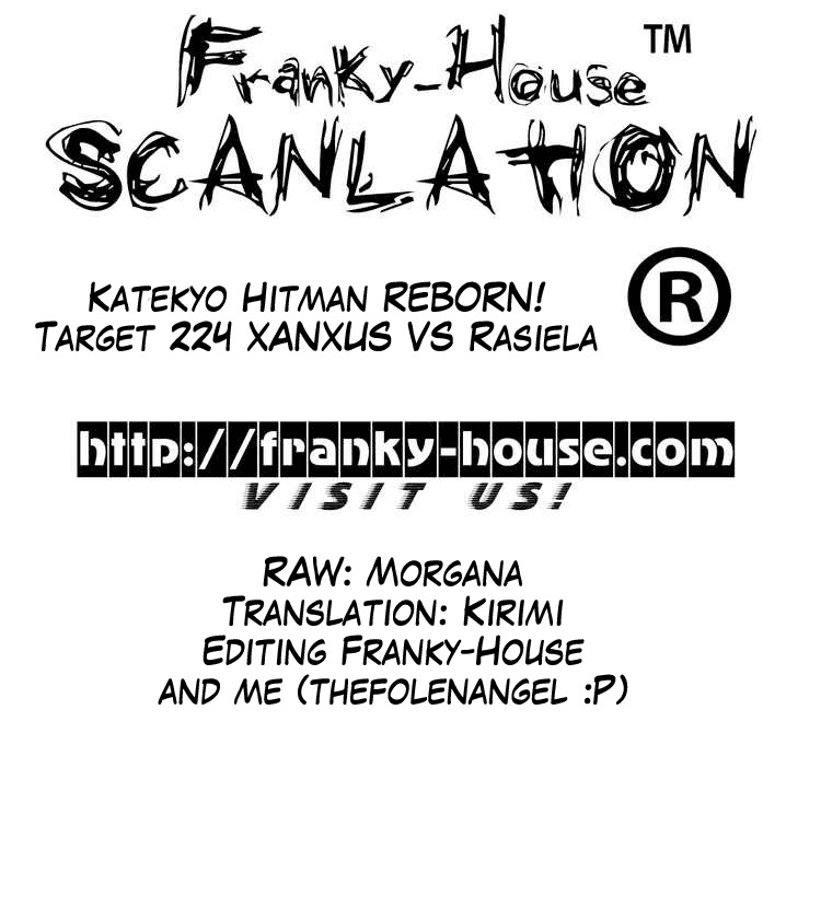 Kateikyoushi Hitman Reborn! Chapter 224 page 17 - Chapter 224: Xansus vs. Rasiel
