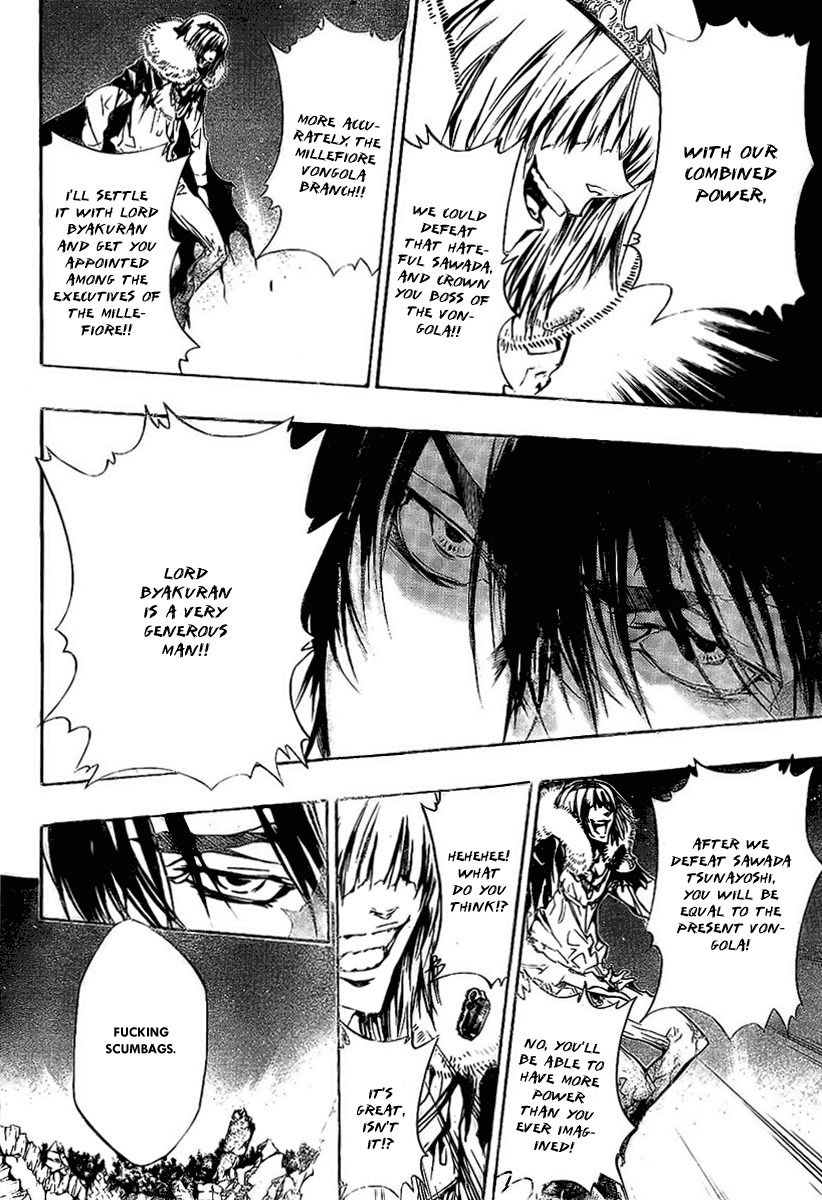 Kateikyoushi Hitman Reborn! Chapter 226 page 14 - Chapter 226: Xanxus's Flame