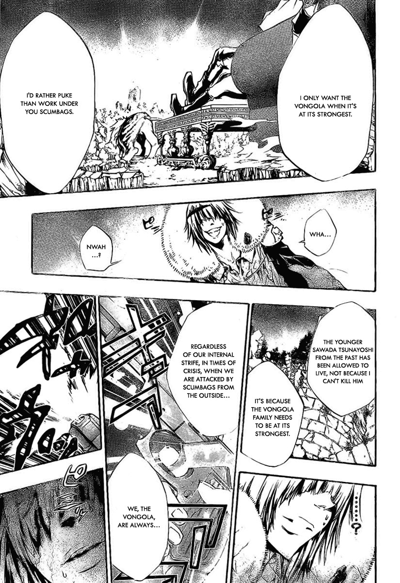 Kateikyoushi Hitman Reborn! Chapter 226 page 15 - Chapter 226: Xanxus's Flame