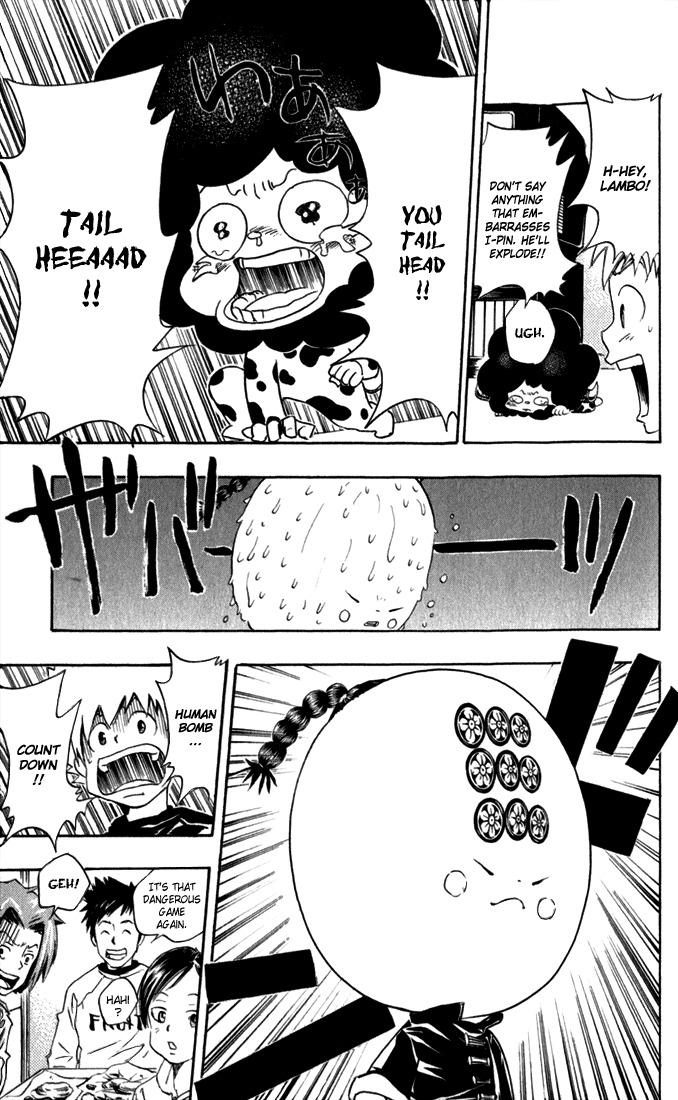 Kateikyoushi Hitman Reborn! Chapter 24 page 13 - Chapter 24: I-Pin vs. Lambo