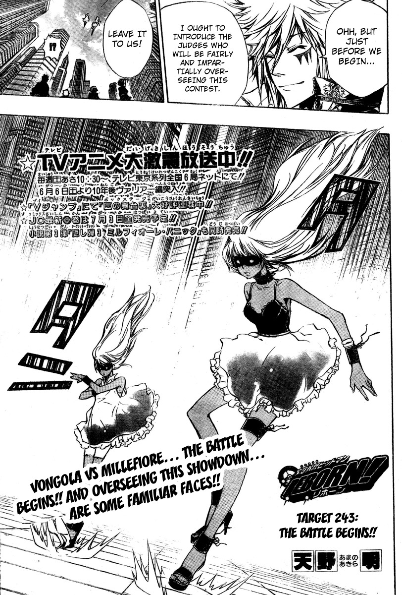 Kateikyoushi Hitman Reborn! Chapter 243 page 1 - Chapter 243