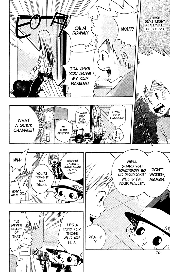Kateikyoushi Hitman Reborn! Chapter 26 page 10 - Chapter 26: 3 Brothers in Crime