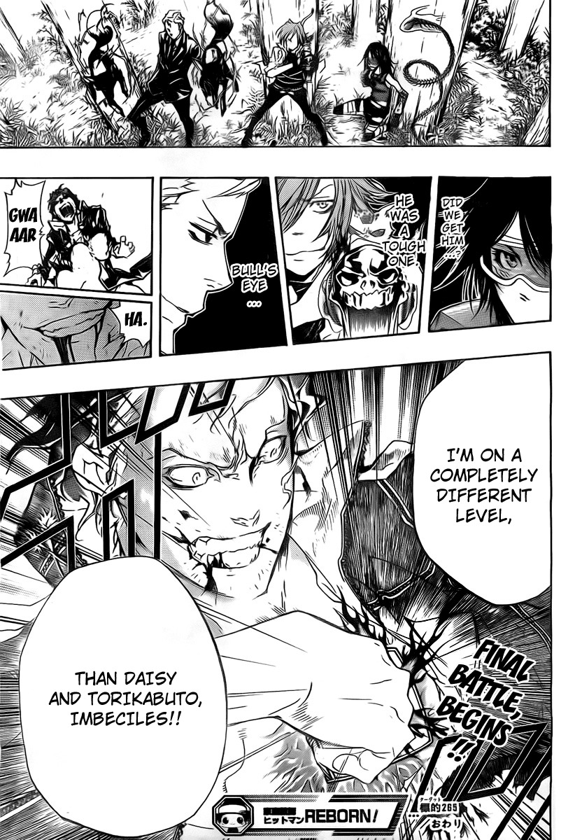 Kateikyoushi Hitman Reborn! Chapter 265 page 17 - Chapter 265