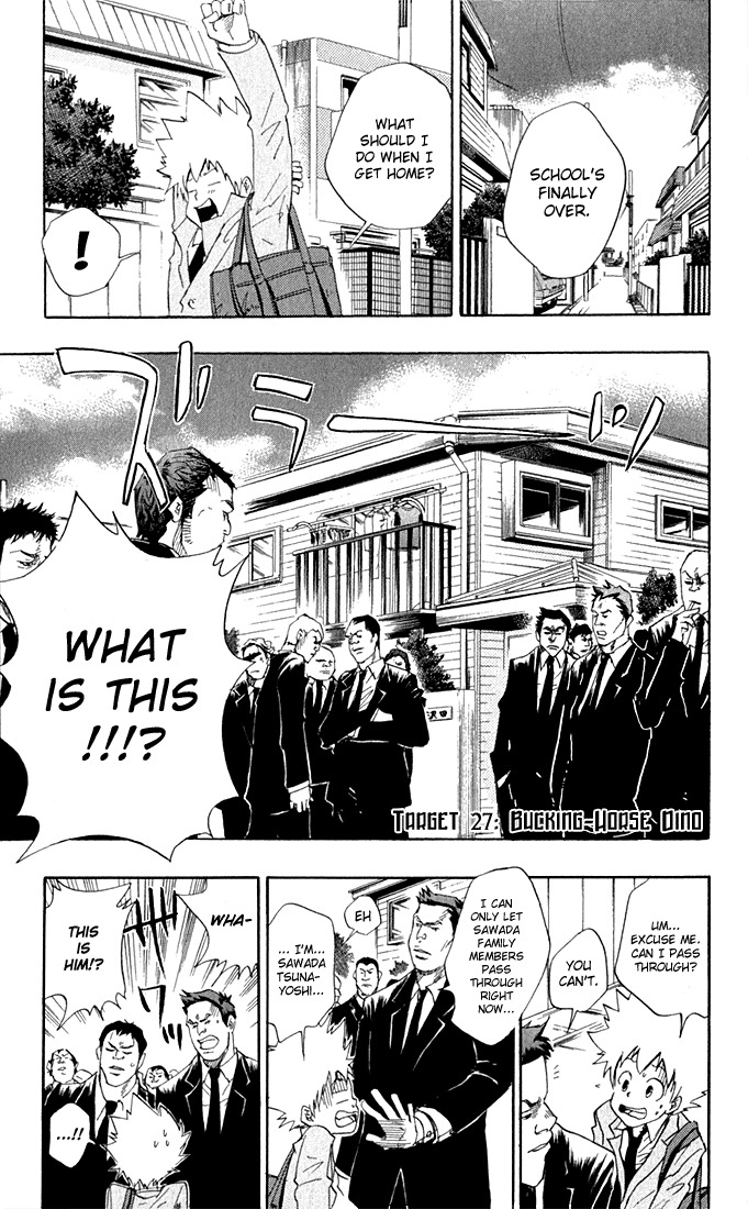 Kateikyoushi Hitman Reborn! Chapter 27 page 1 - Chapter 27: Bucking-Horse Dino