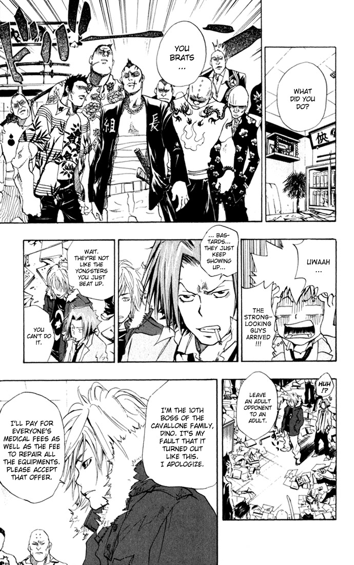 Kateikyoushi Hitman Reborn! Chapter 28 page 13 - Chapter 28: Dino Again