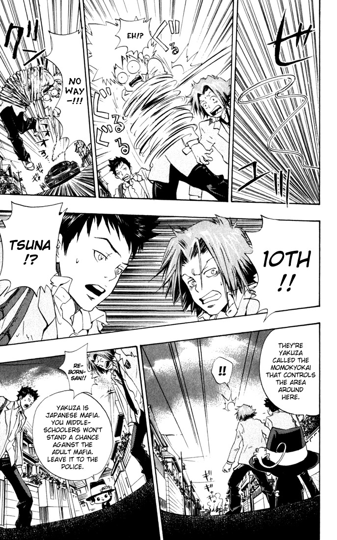 Kateikyoushi Hitman Reborn! Chapter 28 page 7 - Chapter 28: Dino Again