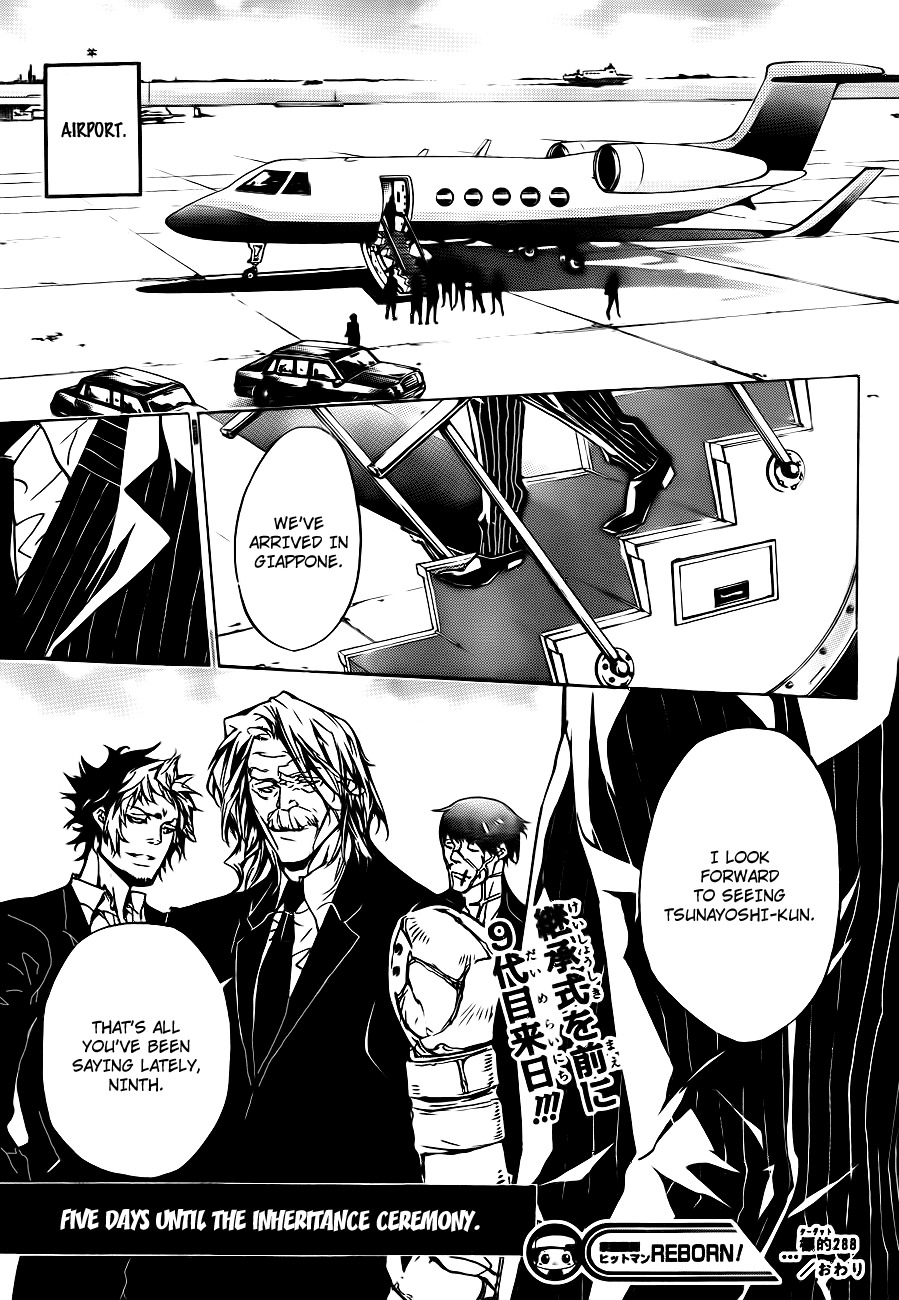 Kateikyoushi Hitman Reborn! Chapter 288 page 17 - Chapter 288: Bodyguard