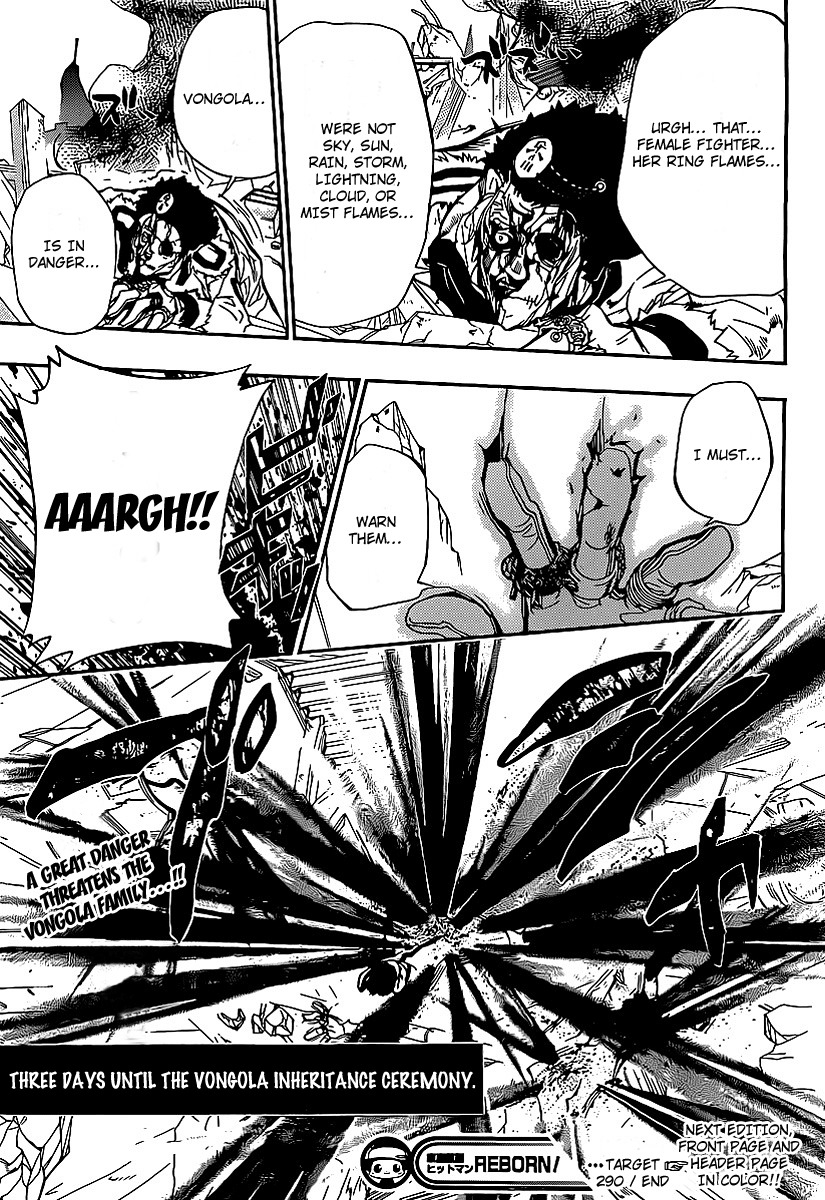 Kateikyoushi Hitman Reborn! Chapter 290 page 17 - Chapter 290: Communication