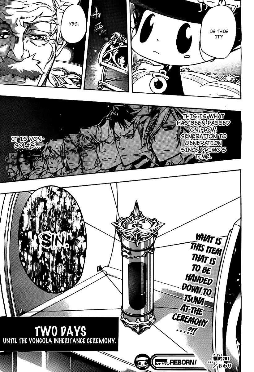 Kateikyoushi Hitman Reborn! Chapter 291 page 19 - Chapter 291: Ninth