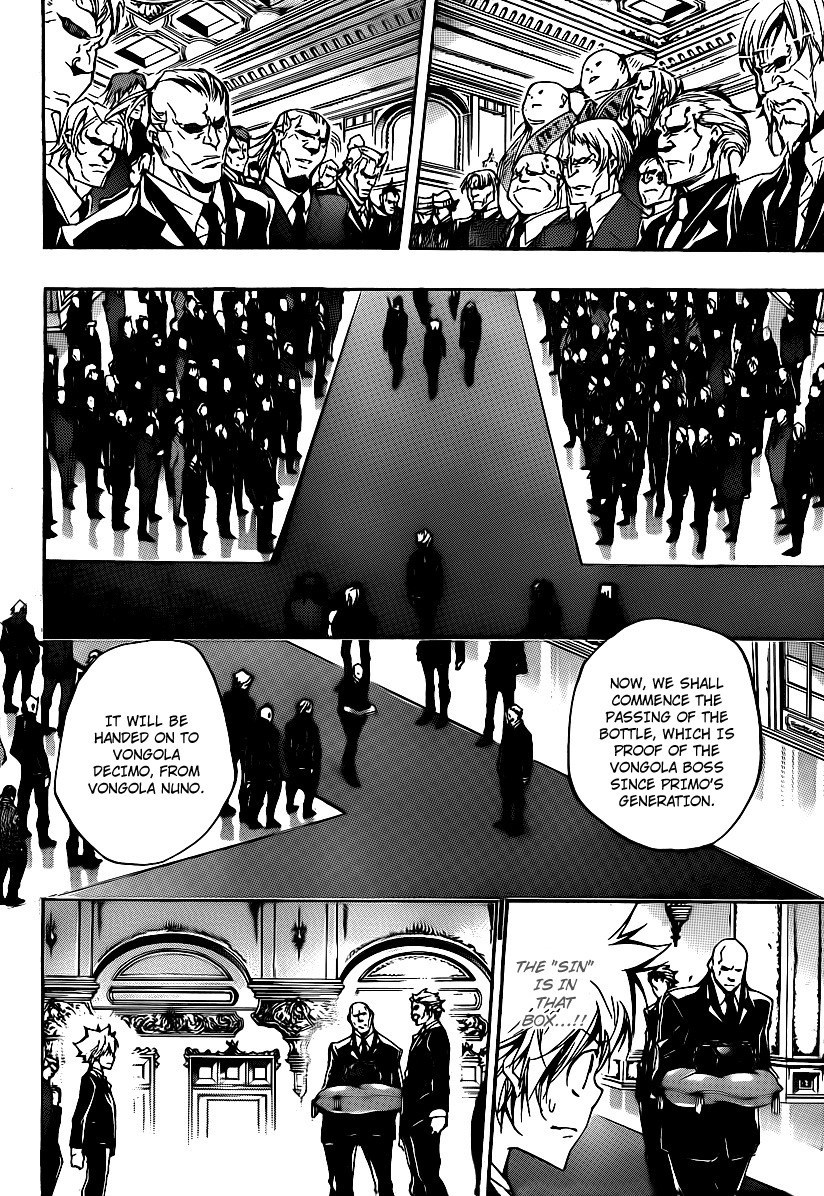 Kateikyoushi Hitman Reborn! Chapter 295 page 14 - Chapter 295: Inheritance Ceremony