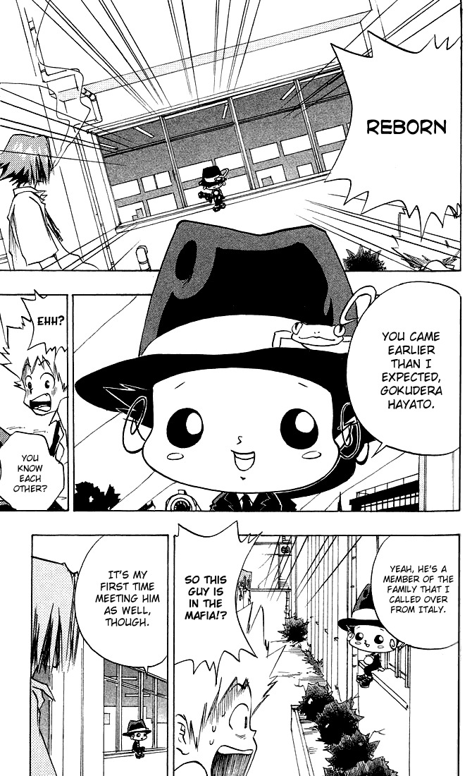 Kateikyoushi Hitman Reborn! Chapter 3 page 9 - Chapter 3: Gokudera Hayato