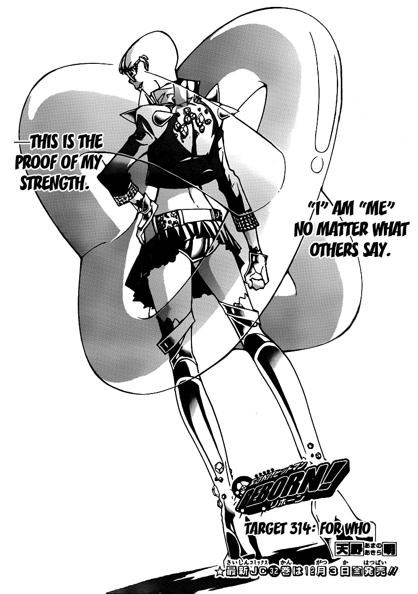 Kateikyoushi Hitman Reborn! Chapter 314 page 1 - Chapter 314: For Who