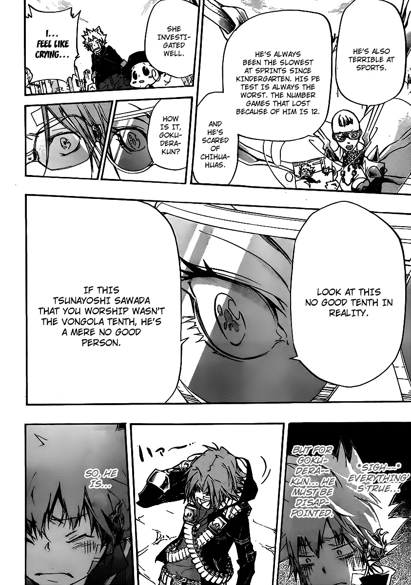 Kateikyoushi Hitman Reborn! Chapter 315 page 14 - Chapter 315: Hayato Gokudera vs. Shitt P!