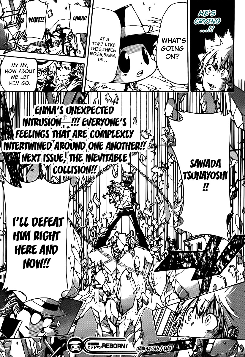 Kateikyoushi Hitman Reborn! Chapter 316 page 17 - Chapter 316: Tears